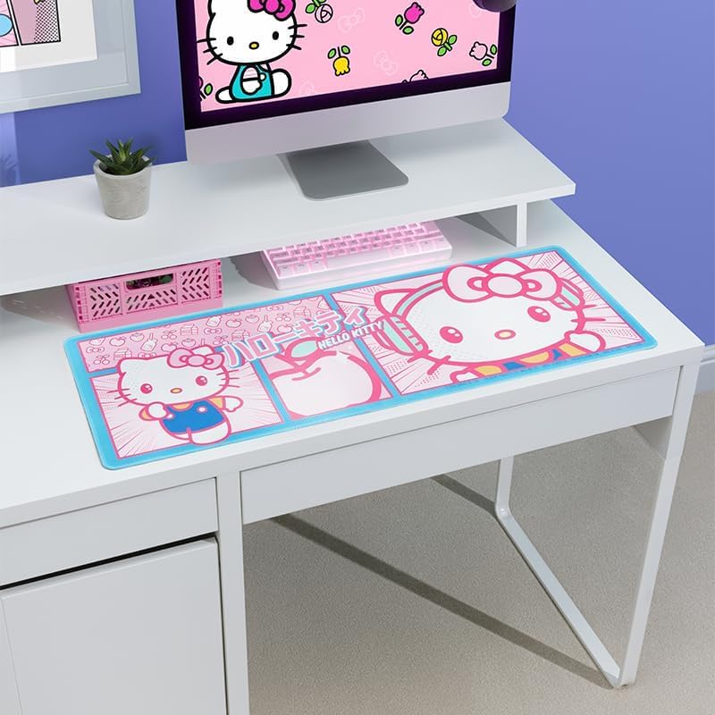 Paladone Desk Mat XXL Hello Kitty Tappetino Tastiera Mouse Pad Scrivania