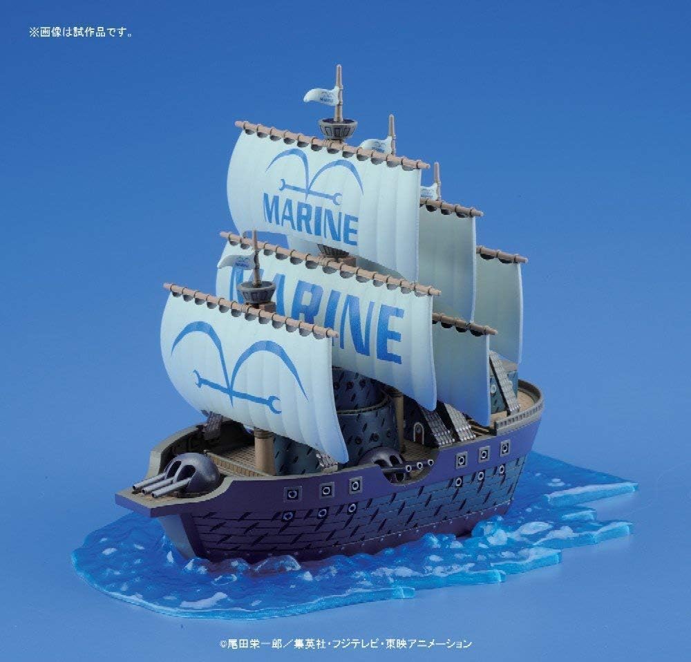 Bandai One Piece: Marine Ship Model Grand Ship Collection - Model Kit 12cm