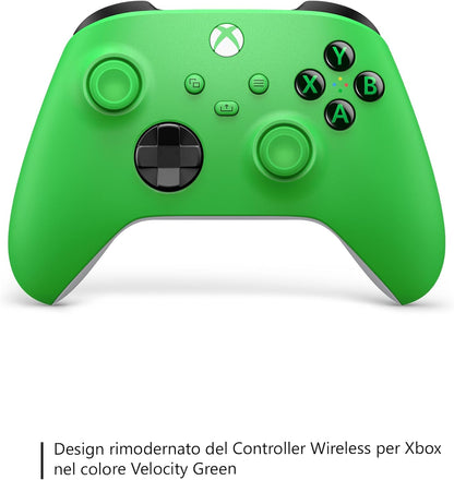 Controller Microsoft Xbox Serie X/S Velocity Green Pad Wireless One Verde