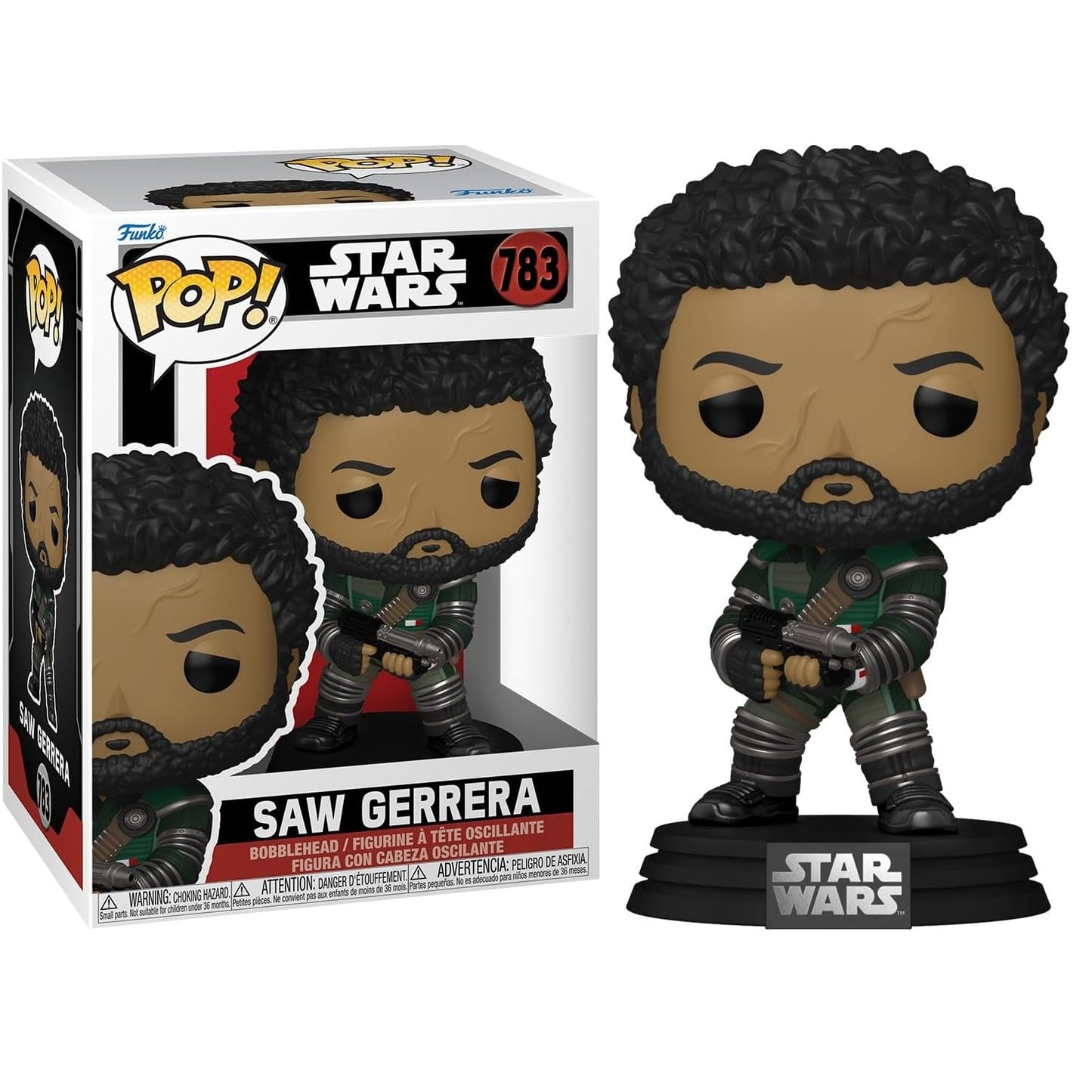 Funko Pop ! Movies - Star Wars - (783) Saw Gerrera Vinyl Figure 9cm