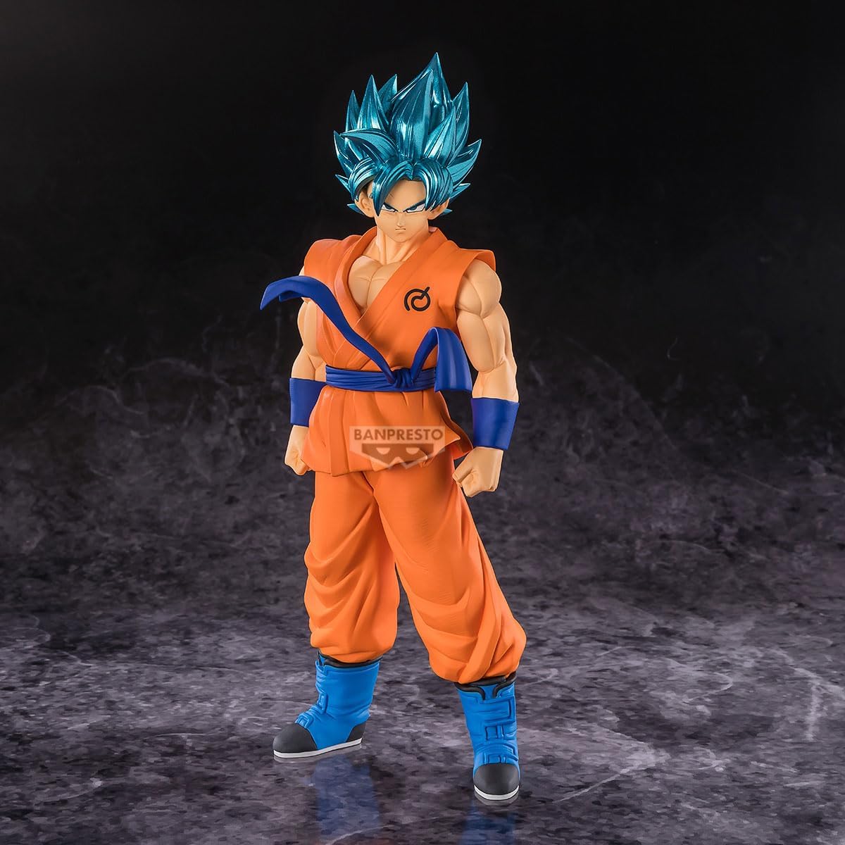 Bandai Banpresto Dragon Ball Super: Goku Super Saiyan Blu Statua Da Collezione - Blood of Saiyans Figure 18cm PVC