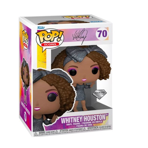Funko Pop Icons Whitney Houston Diamond Collection Glitter Special Edition (70)