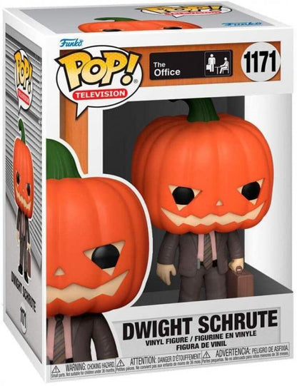 Funko Pop Tv The Office 1171 Dwight Schrute Pumpkinhead Testa Di Zucca Statuetta