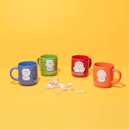 South Park - Set di 4 Tazze Impilabili in Porcellana Bicchiere Mug per Colazione Tè Caffè Gadget