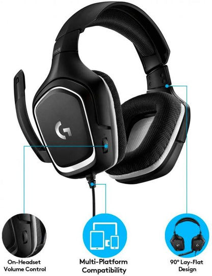 Logitech Cuffie Gaming G332 Special Edition Pc Xbox One Ps4 Nintendo Switch Nero