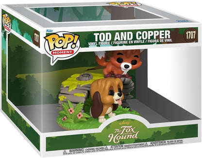 Funko Pop! Disney Moments Red e Toby - (1707) Tod And Copper Vinyl Figure Big
