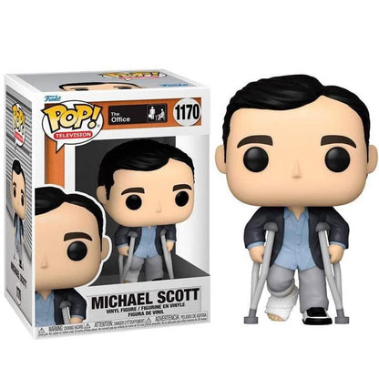 Funko Pop Tv The Office 1170 Michael Scott Standing Crutches Statuetta Figure