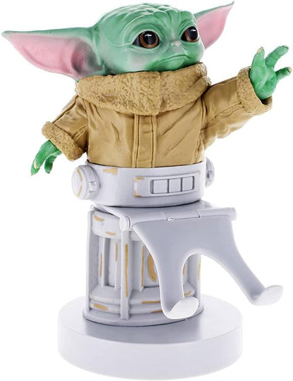 Cable Guys Star Wars Baby Yoda Statuetta Stand Per Smartphone E ControllerGioco