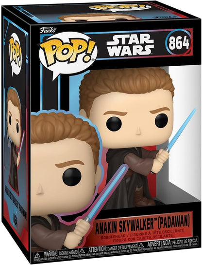 Funko Pop! Star Wars - (864) Anakin Skywalker (Padawan) Figure - 9cm