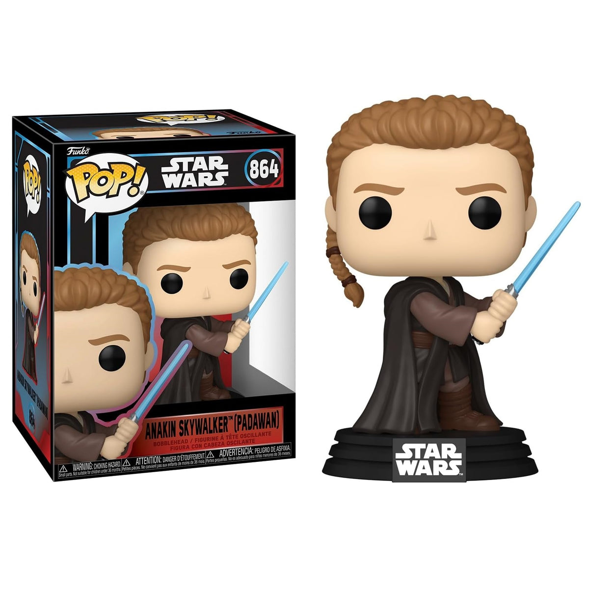 Funko Pop! Star Wars - (864) Anakin Skywalker (Padawan) Figure - 9cm