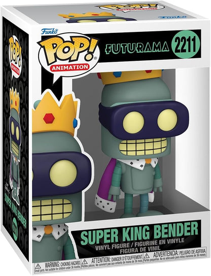 Funko Pop! Animation: Futurama (2211) Super King Bender - Vinyl Figure 9cm (Preordine)