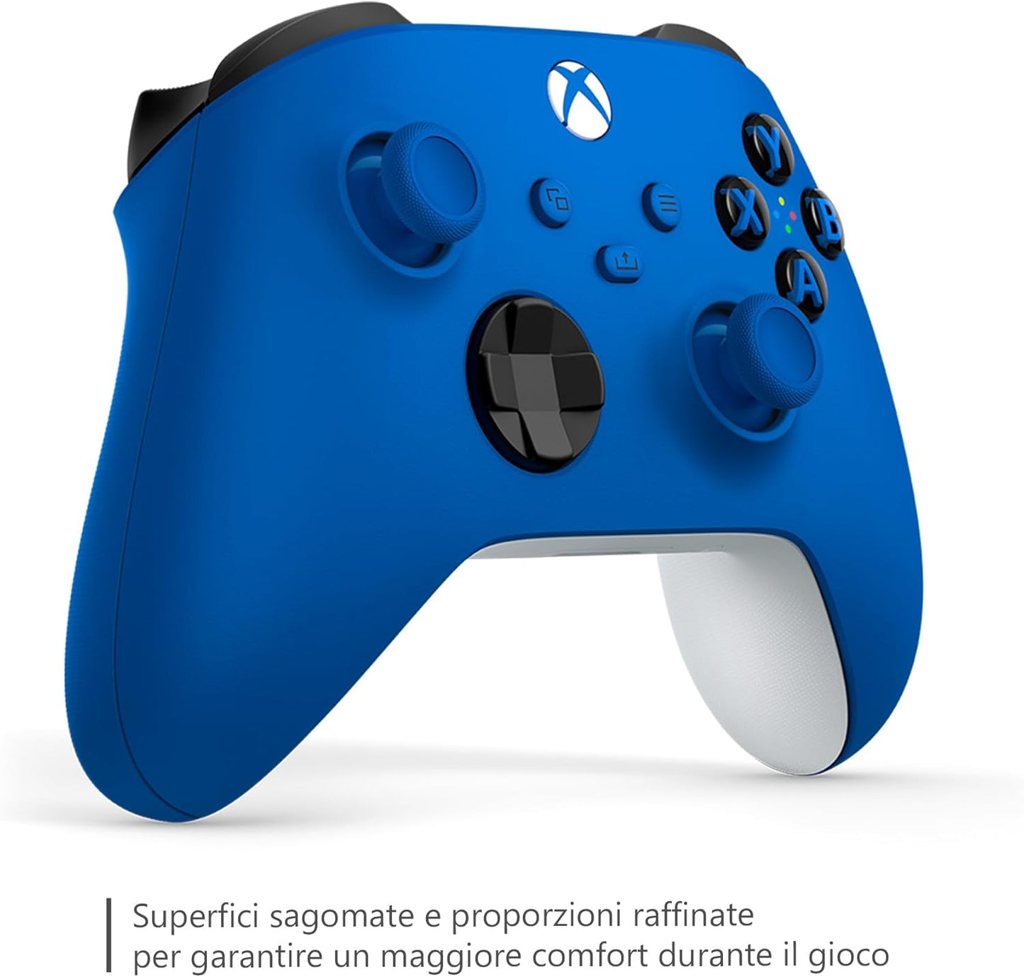 Controller Microsoft Xbox Serie X/S Blue Shock Pad Wireless One Joypad Blu Nuovo