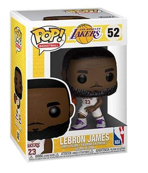 Funko Pop ! Nba Los Angeles Lakers - (52) Lebron James White Jersey Away 9Cm