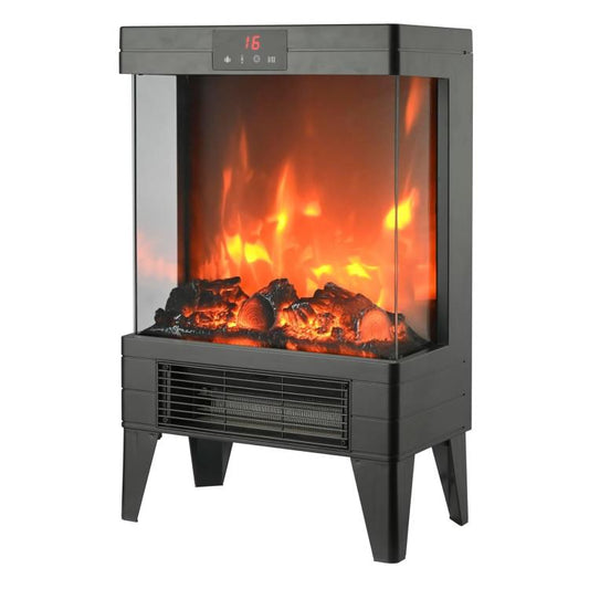 Zephir Caminetto Elettrico Camino Stufa Effetto Fiamma 1000/2000W Timer 12H