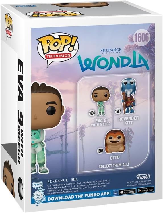 Funko Pop ! Disney Television Skydance Wondla (1606) Eva 9 With Meego Figure 9Cm