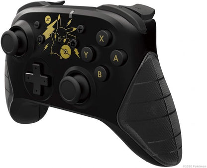 Hori Wireless Pikachu Black E Gold Edition Horipad Controller Nintendo Switch