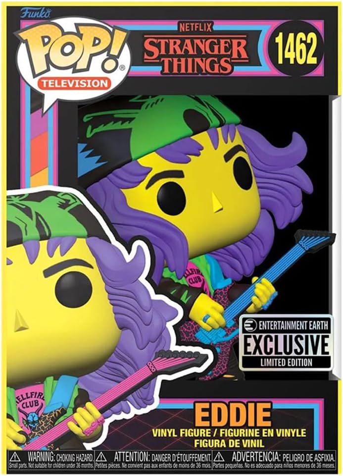 Funko Pop ! TV Netflix Stranger Things S4 - (1462) Eddie W / Guitar Blacklight