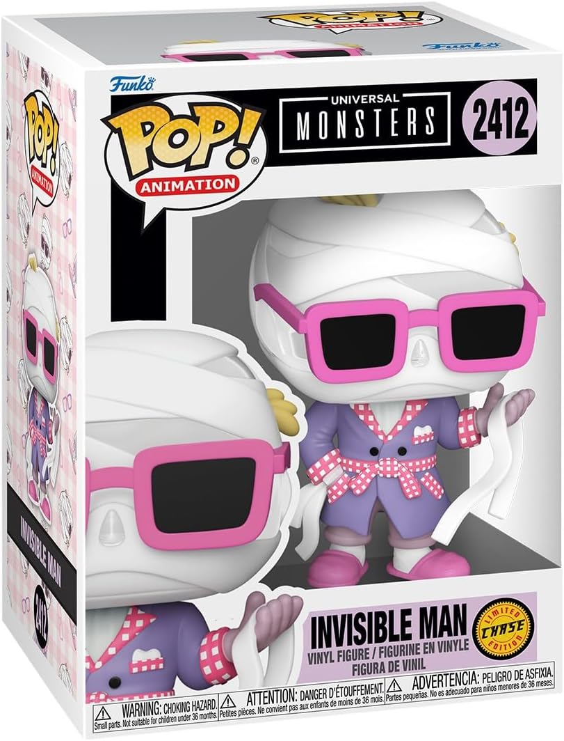 Funko Pop! Animation: Universal Monsters (2412) Invisible Man (CHASE) 9cm