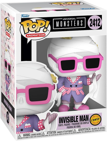 Funko Pop! Animation: Universal Monsters (2412) Invisible Man (CHASE) 9cm