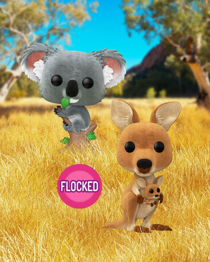 Funko Pop ! Australian Animals - (111) Koala Figure Flocked Vinyl 9cm
