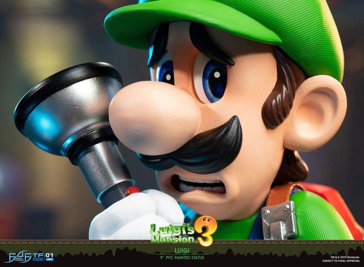 First 4 Figures Luigi' S Mansion 3 Deluxe Collector 23Cm Statua Da Collezione 9"