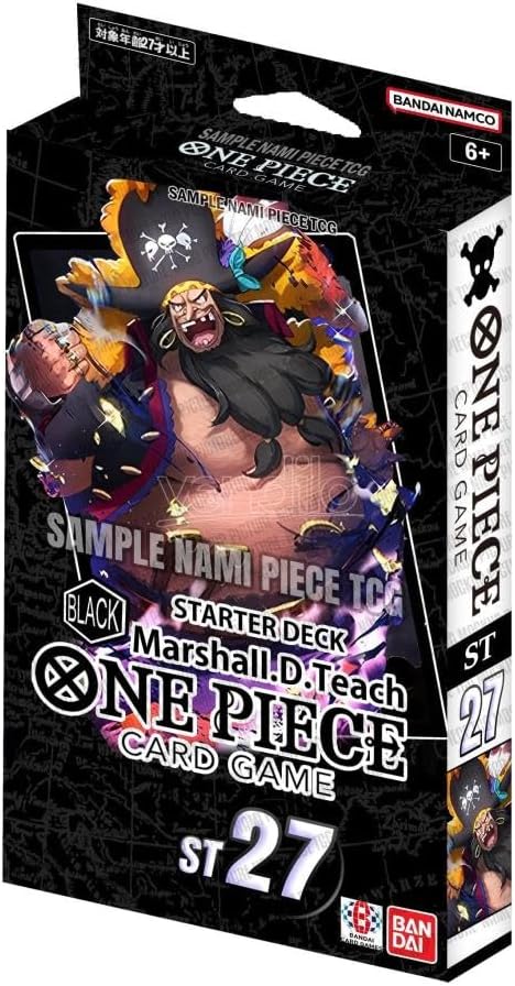 Bandai One Piece Card Games St-27 Starter Deck Marshall.D.Teach Gioco Di Carte
