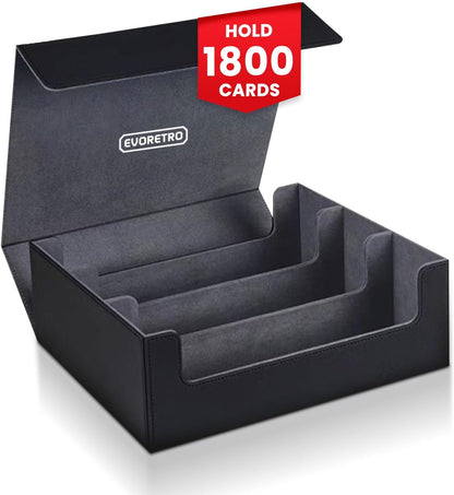 EVORETRO - Magnetic Deck Box PortaCarte - (Accessori Carte Da Collezione) TCG CCG