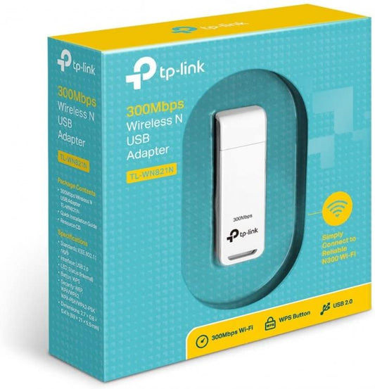 Tp-Link Tl-Wn821N Adattatore Usb 2.0 Scheda Rete Wireless 300Mbps Chiavetta Pc