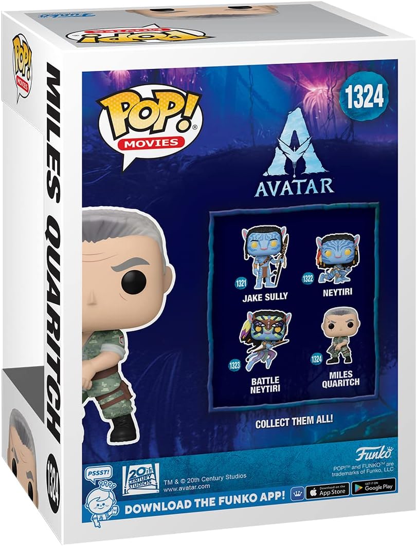 Funko Pop! Movies: Avatar (1324) Miles Quaritch - Vinyl Figure 9cm