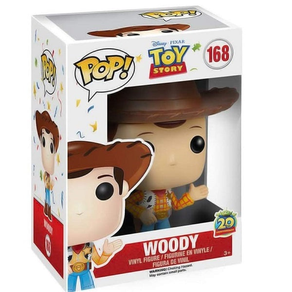 Funko Pop Disney Pixar Toy Story 168 Woody 20Th Action Figure Vinyl Statuetta
