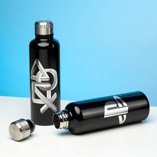 Paladone Bottiglia In Metallo Playstation Borraccia Thermos Ps4-Ps5 Nero/Argent