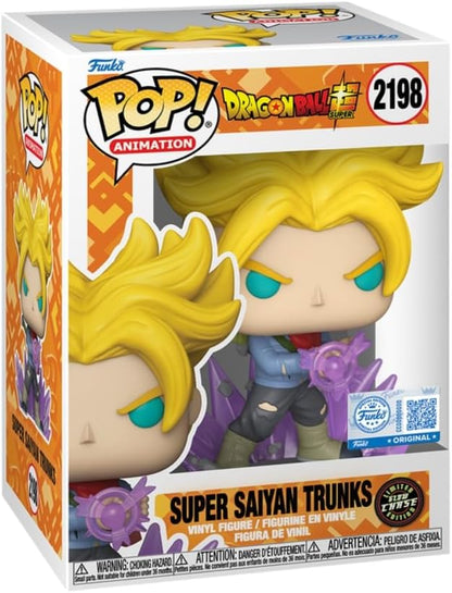 Funko Pop! Animation: Dragonball Super (2198) Super Saiyan Trunks (Limited Glow Chase Edition) Vinyl Figure 9cm