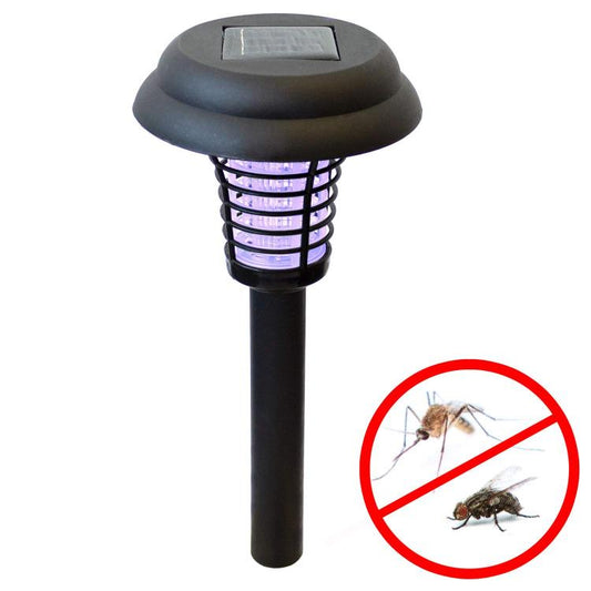 Lampada Led Solare Esterno Trappola Per Zanzare Zanzariera Elettrica A Picchetto