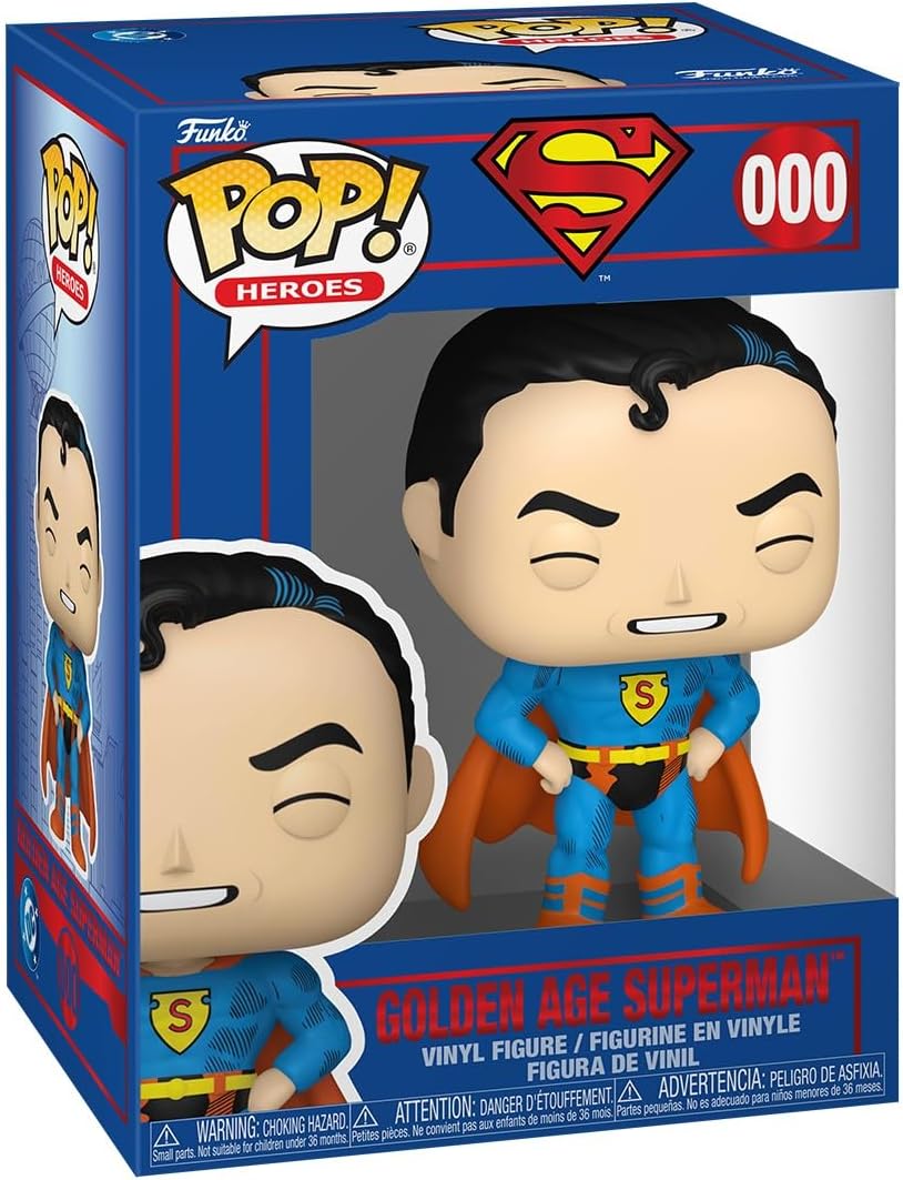 Funko Pop! Dc Comics Heroes - (609) Golden Age Superman 38 - Vinyl Figure 9cm