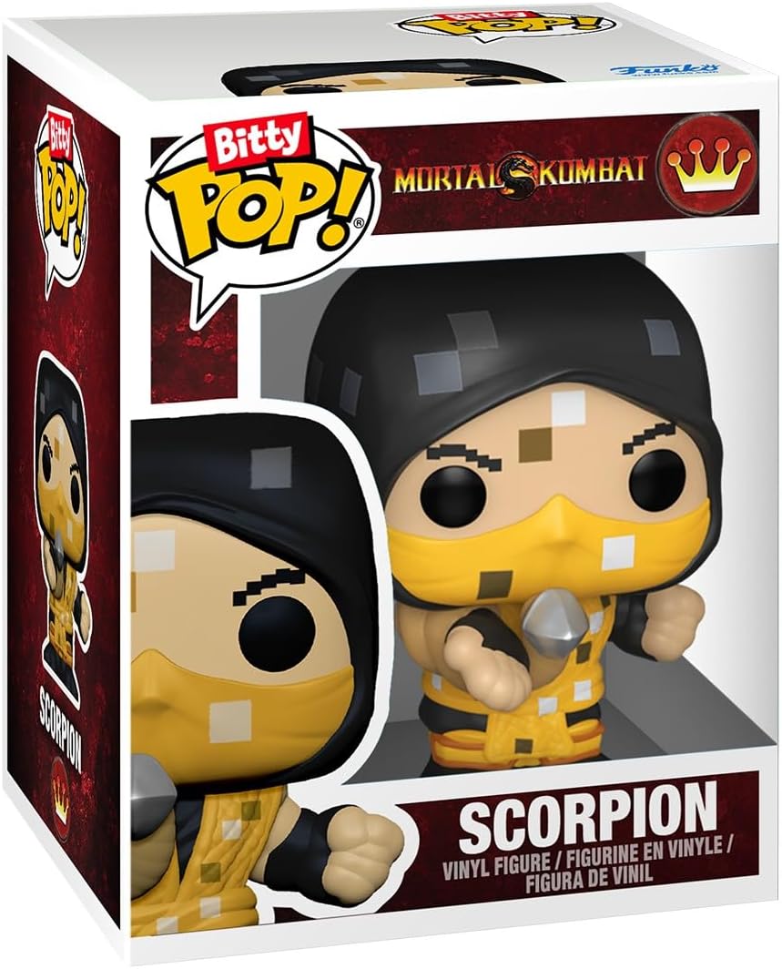Funko Bitty Pop! Mortal Kombat Klassic Arcade Display: Scorpion - Mini Vinyl Figure