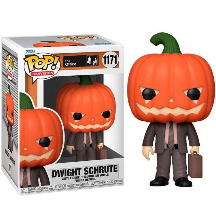 Funko Pop Tv The Office 1171 Dwight Schrute Pumpkinhead Testa Di Zucca Statuetta