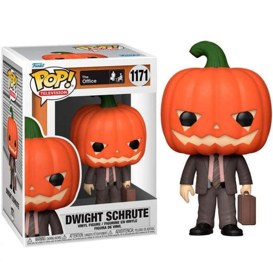 Funko Pop Tv The Office 1171 Dwight Schrute Pumpkinhead Testa Di Zucca Statuetta
