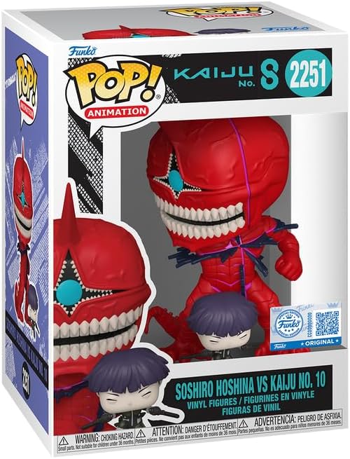 Funko Pop! Animation: Kaiju No. 8 (2251) Soshiro Hoshina vs Kaiju No. 10 Special Edition - Vinyl Figure 9cm