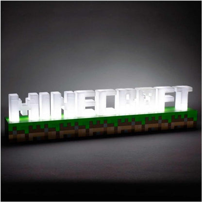 Paladone Lampada Minecraft Luce Logo - Lampada Luce Led Notturna Usb O Batterie