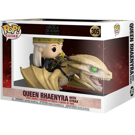 Funko Pop! House Of The Dragon (305) Queen Rhaenyra With Syrax Vinyl Figure 15Cm