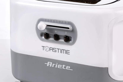 ARIETE TOSTAPANE ELETTRONICO FUNZIONE RISCALDA SCONGELA 700W BIANCO 159 TOASTIME