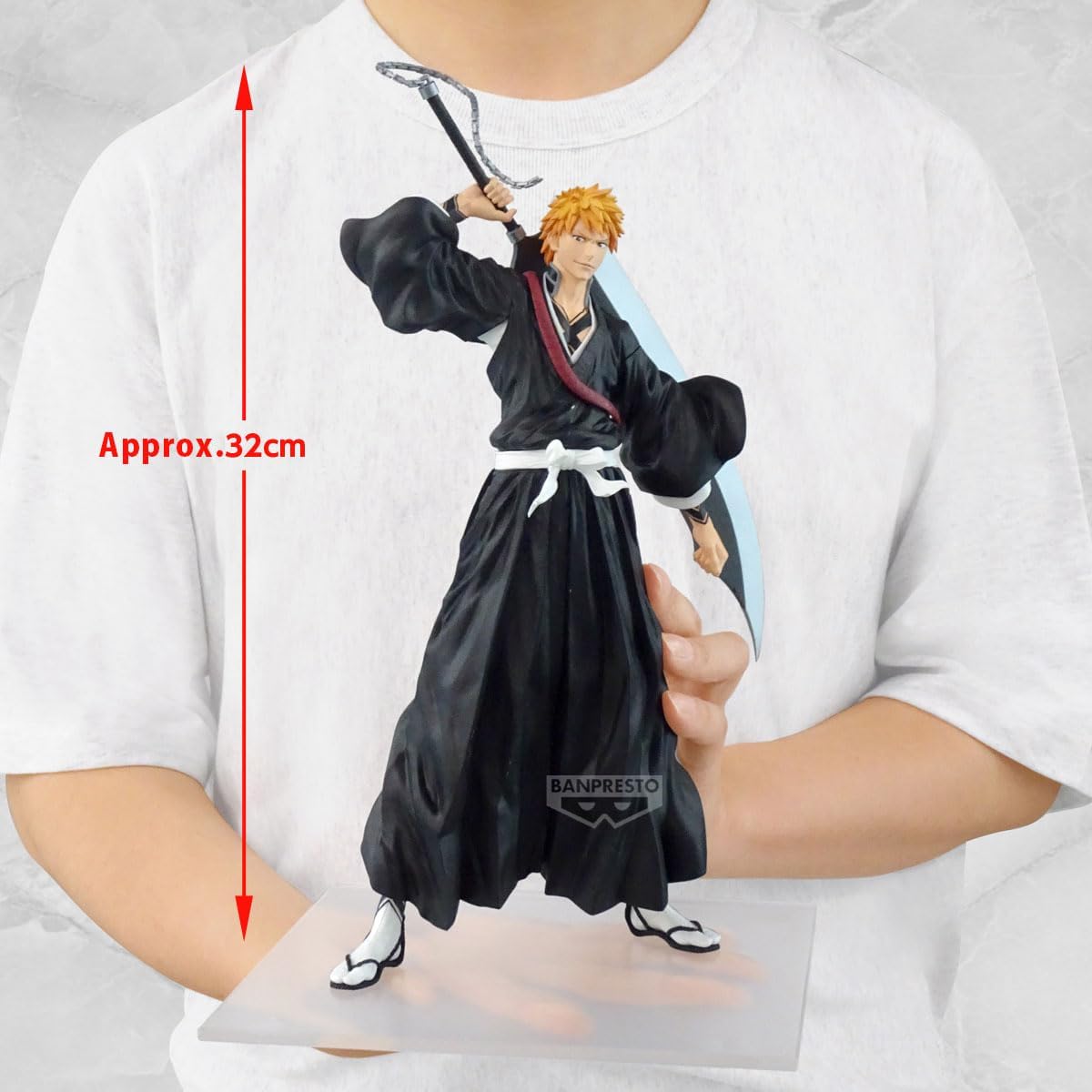 Banpresto Grandista Bleach: Kurosaki Ichigo Statua Da Collezione - Figure 32cm PVC