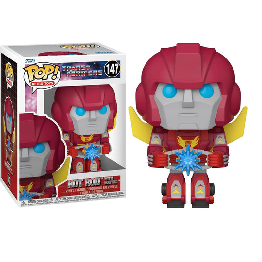 Funko Pop ! Retro Toys - Transformers (147) Hot Rod with Matrix Vinyl 9 Cm Funko