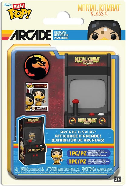 Funko Bitty Pop! Mortal Kombat Klassic Arcade Display: Scorpion - Mini Vinyl Figure