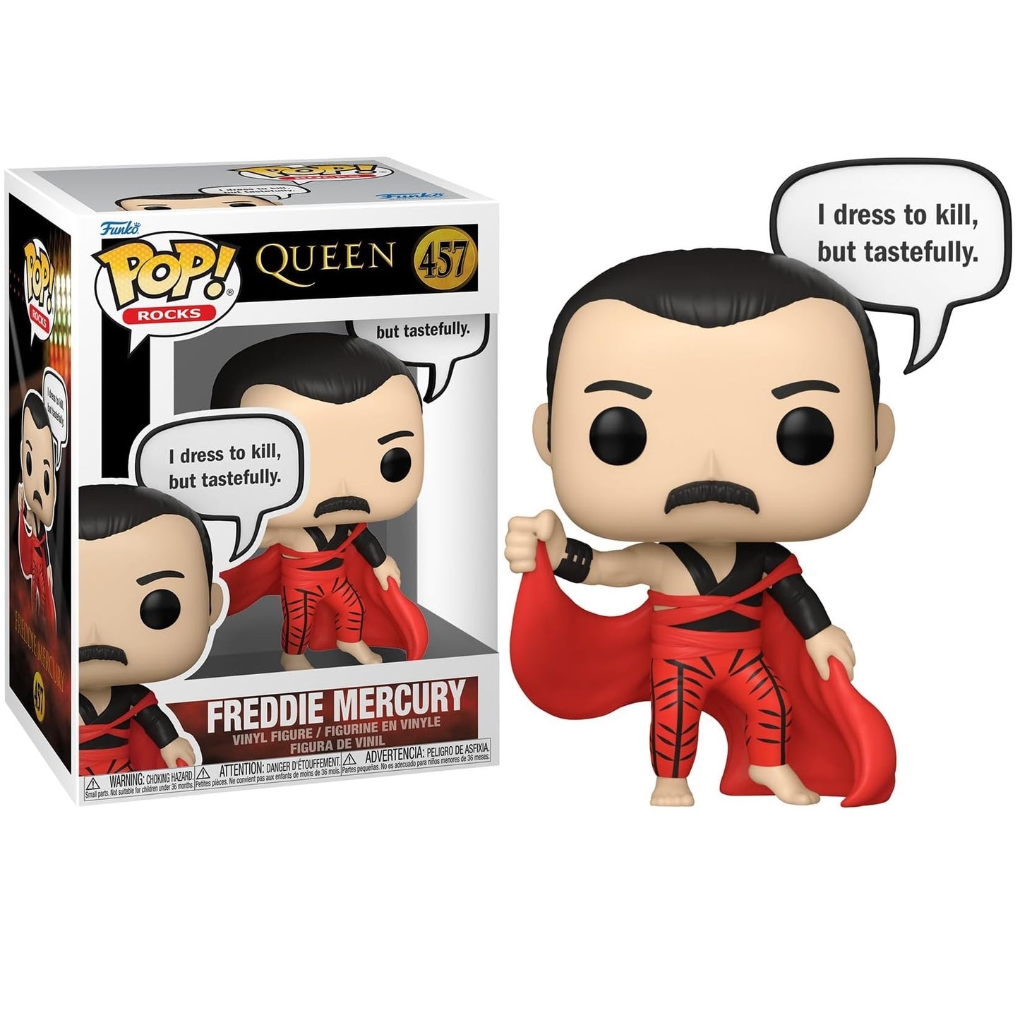 Funko Pop ! Rocks Queen - (457) Freddie Mercury Vinyl Figure 9cm