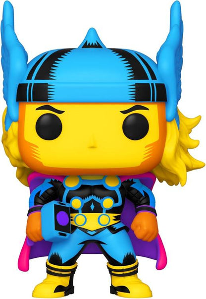 Funko Pop ! Marvel Studios Comics Blacklight (650) Thor Statua Vinyl Figure 9Cm