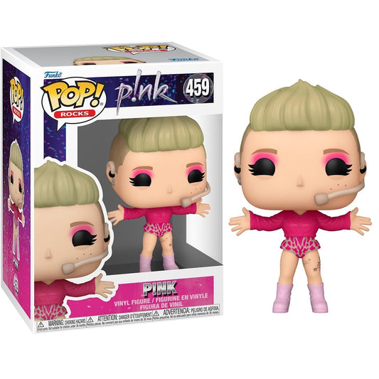Funko Pop ! Rocks - P!nk (459) Pink Vinyl Figure Trustfall Tour Music 9cm