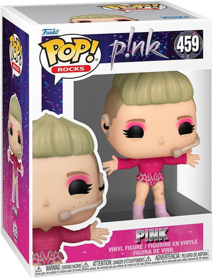 Funko Pop ! Rocks - P!nk (459) Pink Vinyl Figure Trustfall Tour Music 9cm