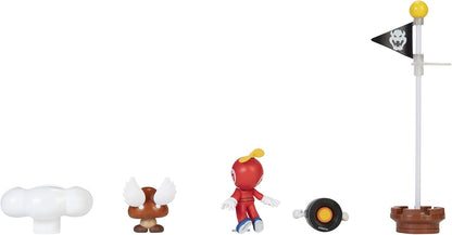 Jakks Pacific Nintendo: Super Mario "Cloud Diorama Set" Gioco Con Figure 3+