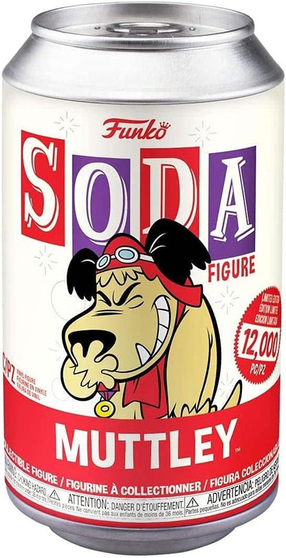 Funko Soda Hanna-Barbera: Muttley (Borbottone) Vinyl Figure 9cm Lattina Da Collezione